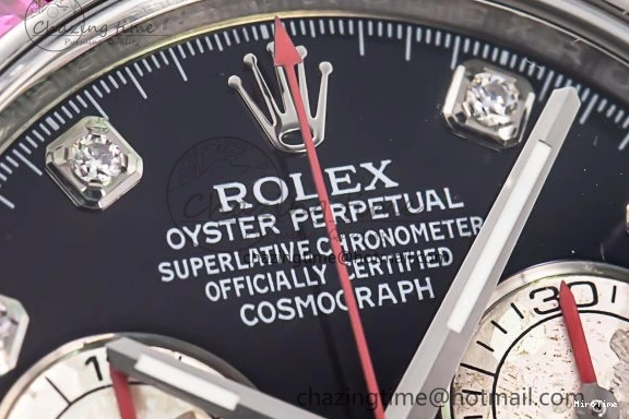 MiroTime 1226 Sleek Custom Daytona 116520 RBOW Rainbow Clean Best Edition Black Dial on SS Bracelet SA 1730